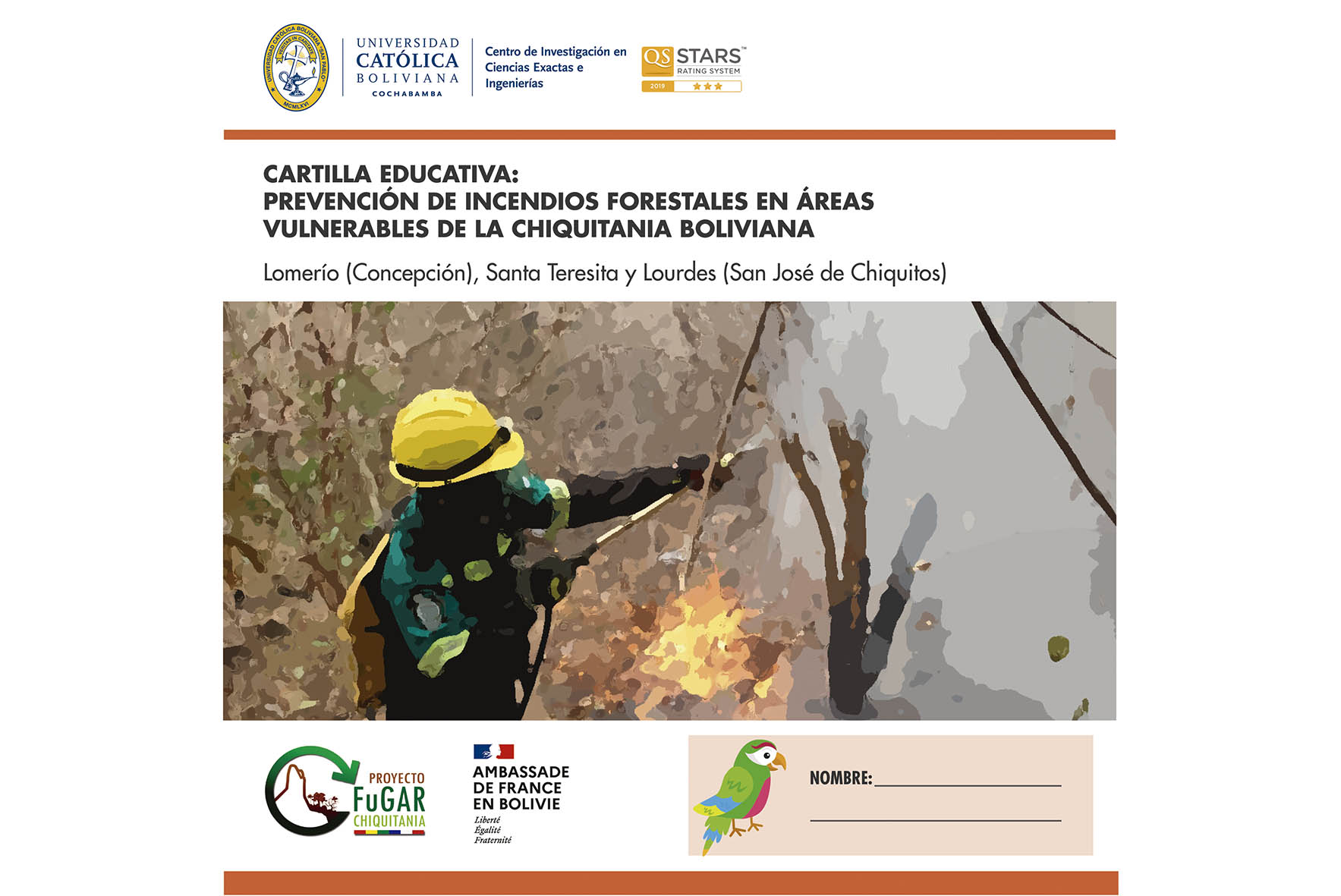 Cartilla educativa prevención de incendios forestales en áreas vulnerables de la Chiquitania bolivia